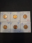 6 Immaculate 1954 & 55 S Uncirculated ++ Lincoln Wheat Pennies
