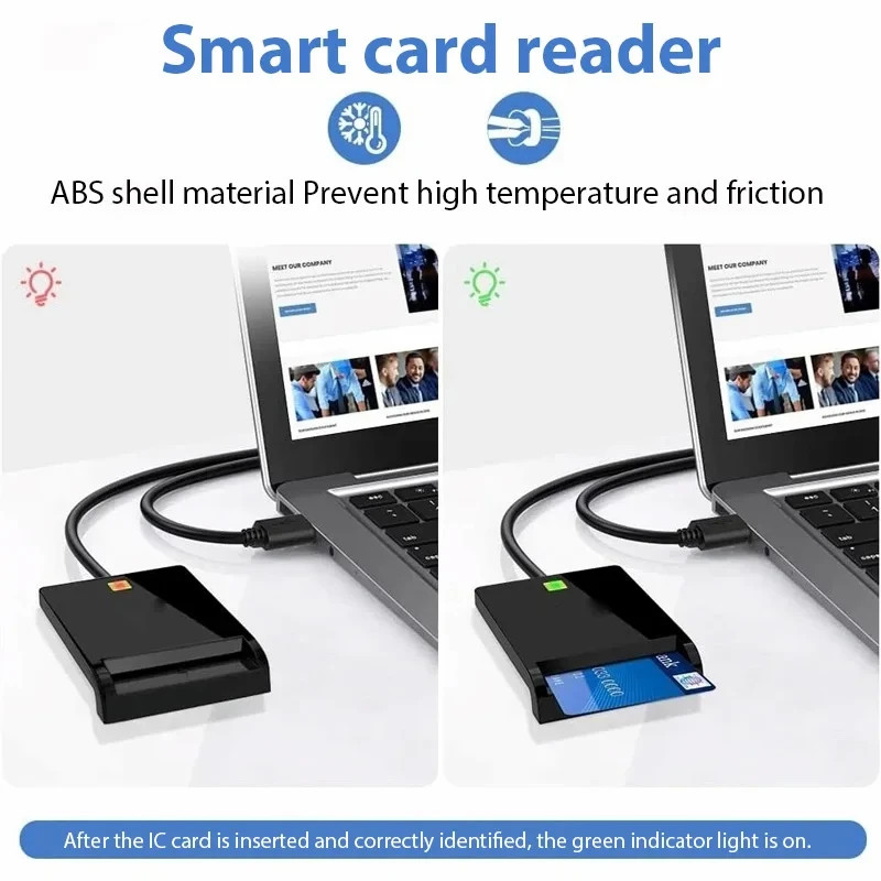 Smart Card USB 2.0 Tessera Sanitaria Cf Firma Digitale Lettore di Schede - Miniatura 4