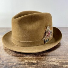 Vintage Dobbs 5th Avenue New York Genuine Fur Felt Fedora Hat size 7 1/4