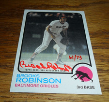 2022 Topps Heritage Brooks Robinson HOF Red Ink Real One Autograph SIGNED 💥⚾