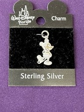Mickey Mouse Charm Pendant Sterling Silver Walt Disney World 7/8 Brand New