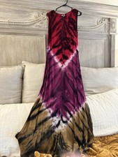 Young Fabulous Broke Anthropologie Maxi Dress Tie Dye Size Small- EUC