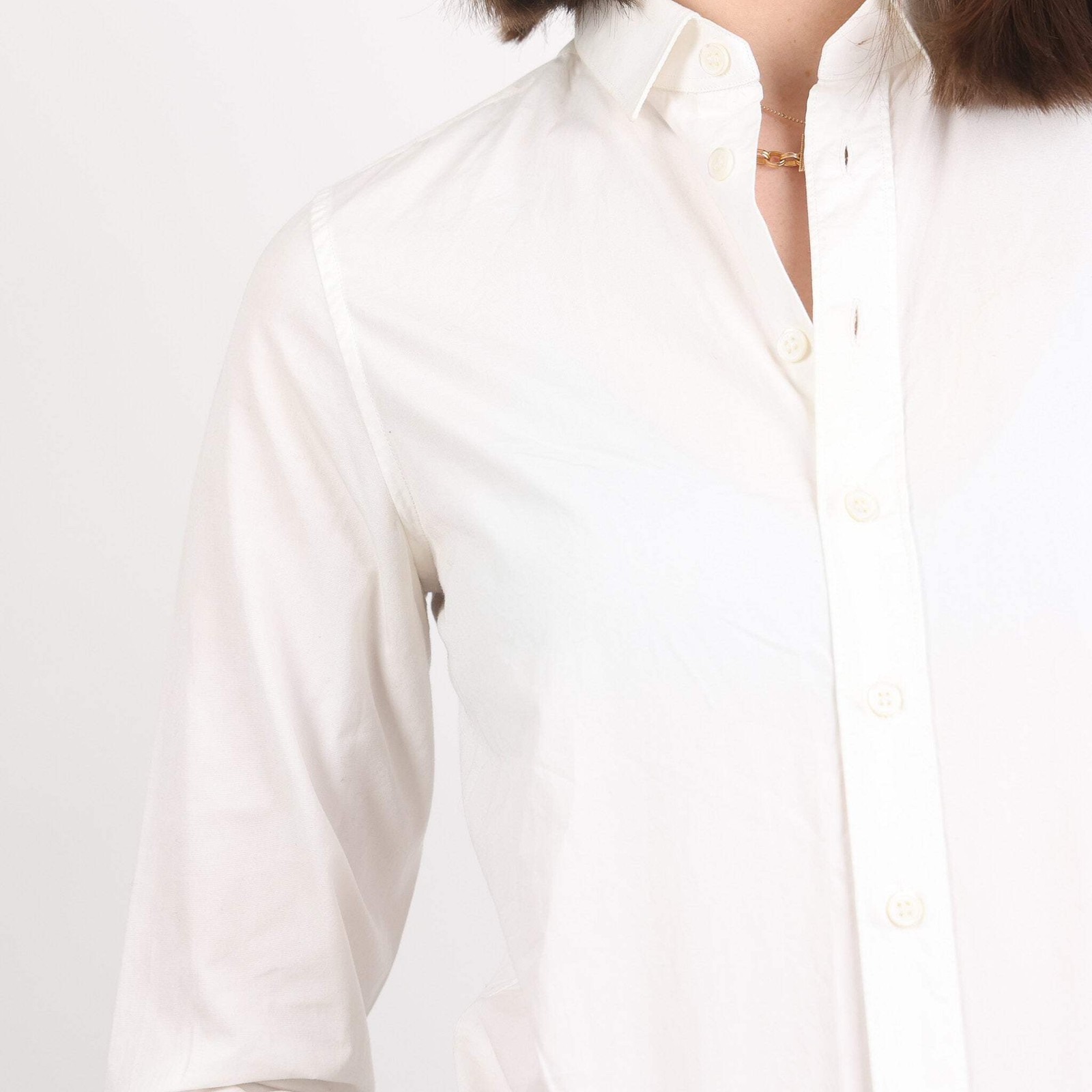 Camicia bianca Saint Laurent taglia UK 6