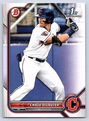 CHASE DeLAUTER  GUARDIANS RC 1st card  2022 BOWMAN DRAFT #BD-49
