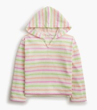 Girls J.Crew Crewcuts Striped Lightweight Terry Hooded Beach Size 10 Long Sleeve