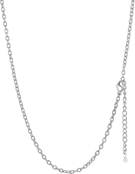 Faithheart Rolokette Damen Kette Herren 1,4Mm/2,5Mm Breit Halskette Ohne-image