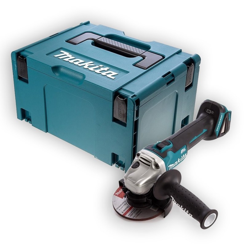 Meuleuse 125mm Makita 18V LXT sans batterie livrée en coffret MakPac