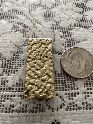 Vintage New Gold Nugget Style Money Clip 
