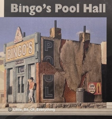 Downtown Deco: Bingo's Pool Hall (Kit #DD-1029) - Brand New w/ Free Shipping!