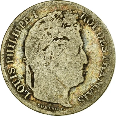 Monnaie, France, Louis-Philippe, Franc, 1845, Rouen, B, Argent, Gadoury:453 - Photo 1/2