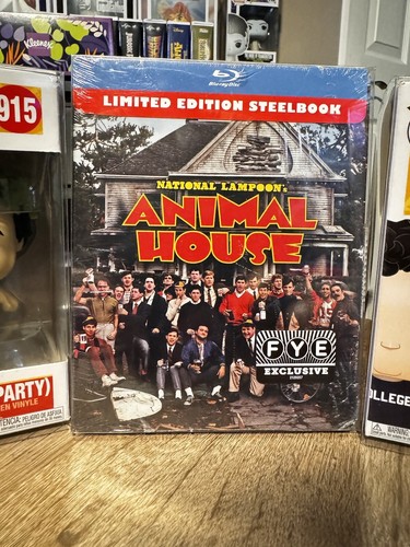 Steelbooks & Funko Pops ANIMAL HOUSE Edition, Sealed OOP FYE MOVIE 2 Bluto Pops - Picture 3 of 15