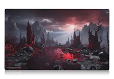 Bloodstained Mire Playmat - 24"x14" Rakdos Magic the Gathering MTG Land Gift