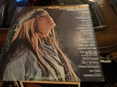 ROCKS GREATEST HITS, 20 VARIOUS ARTISTS, JOEL, ARETHA, MOBY GRAPE, BYRDS, VG+