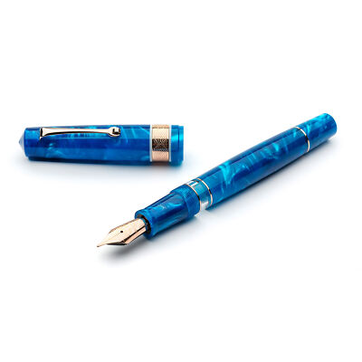 Leonardo Momento Magico Fountain Pen in Pithecusa w/ Rose Gold Trim, Extra Fine