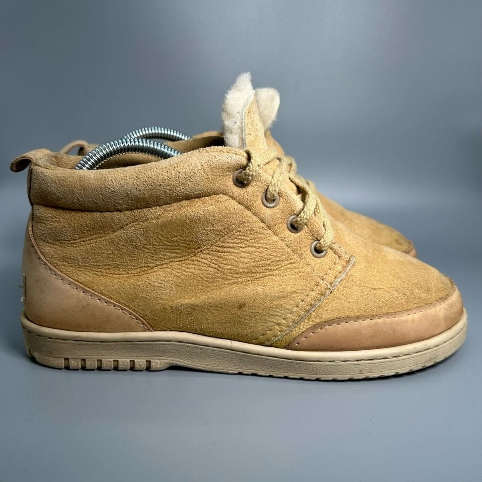 Stivaletti UGG Chukka pura nuova lana pile donna 8 marroni marroni marroni scamosciati foderati