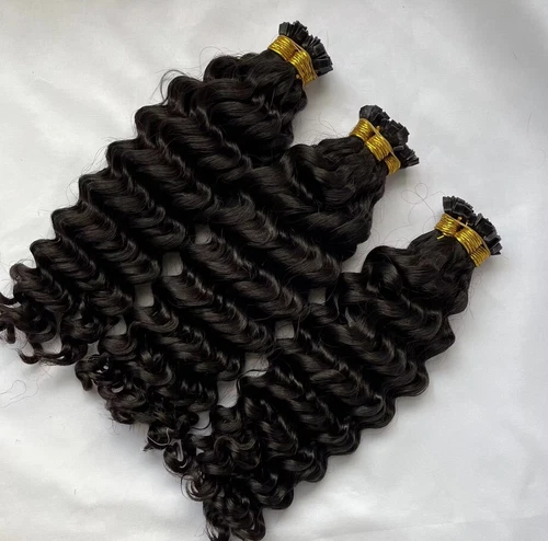 Natural Wavy Remy Flat Tip  Keratin 100% Remy Human Hair Extension Fusion 100G - Picture 3 of 18