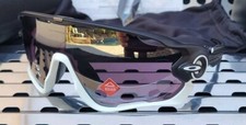 New Oakley JAWBREAKER 9290-5031 Sunglasses Matte Blk-Wht w / Prizm Road Black
