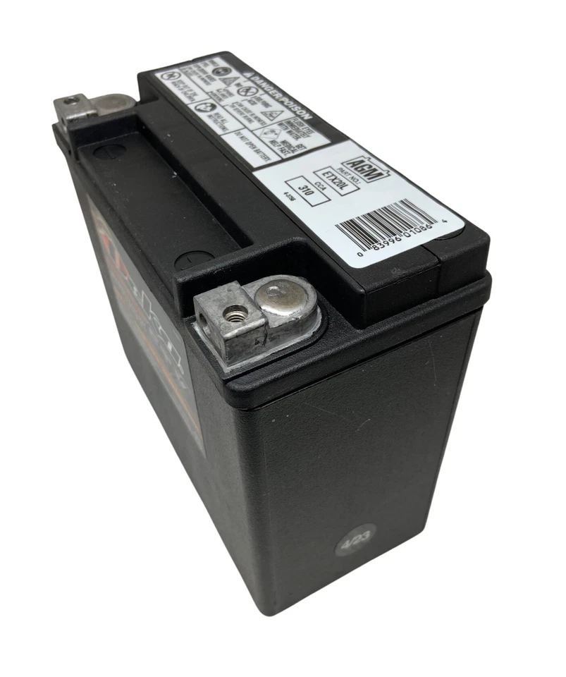 Batería Harley Davidson ETX20L 65989-97A 97C AGM 310CCA - Se adapta a 1997-2023 HD Foto 3 de 3