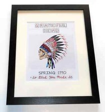 Large Framed Grateful Dead '90 Tour Poster, 23" x 20" Bob Weir / Jerry Garcia 2