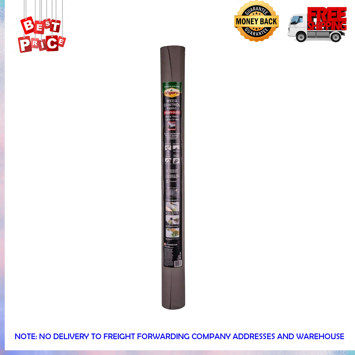 Vigoro 4 ft. x 100 ft. Heavy Duty Matrix Grid Weed Control Landscape