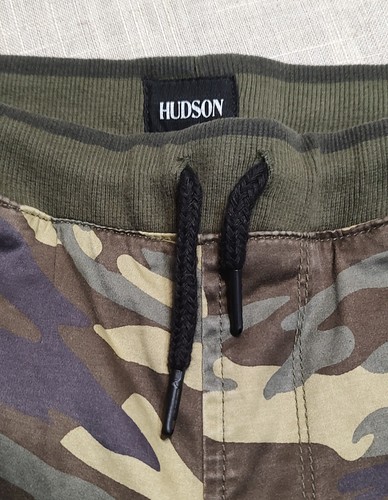 HUDSON Kids Youth Camouflage Army Jogger Pants Size M Twill Stretch Drawstring - Picture 3 of 11