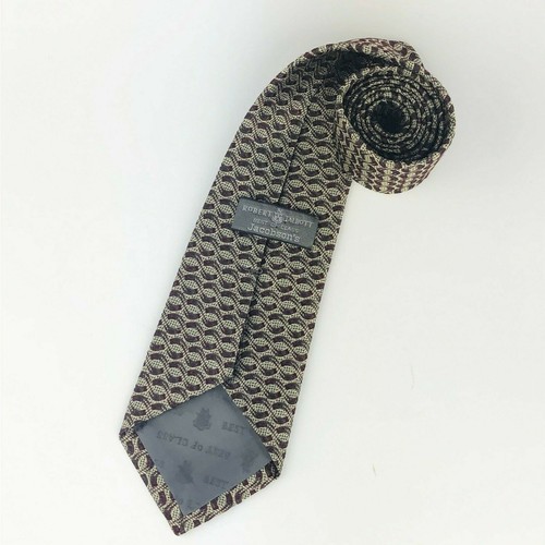 Robert Talbott Best of Class Burgundy & Gold 100% Silk Tie 57" L 3.75" W - USA - Picture 4 of 8