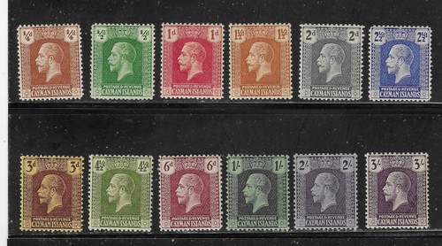CAYMAN ISLANDS SC50-63 SG69-83 POSTFRISCH LEICHT ANGELENKT