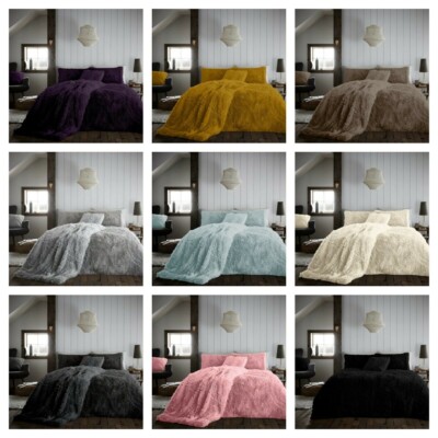 Hug and Snug Bettbezug Sets Teddy Fleece Bettwäsche Größe Kissenbezüge Polyester
