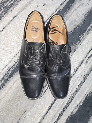 Clarks 15770 Black Leather Tilden Walk Lace Up Oxford Dress  display picture 3