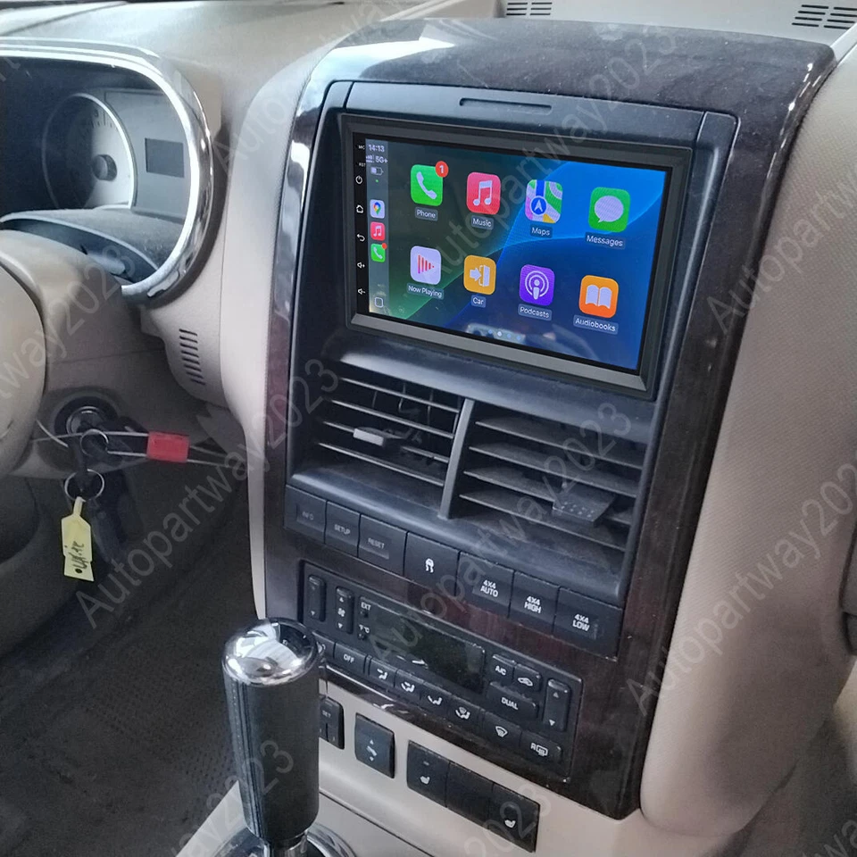 Radio estéreo para coche Carplay de 7" GPS SWC para Ford Explorer 2006 2007-2010 Android 15 Foto 3 de 4