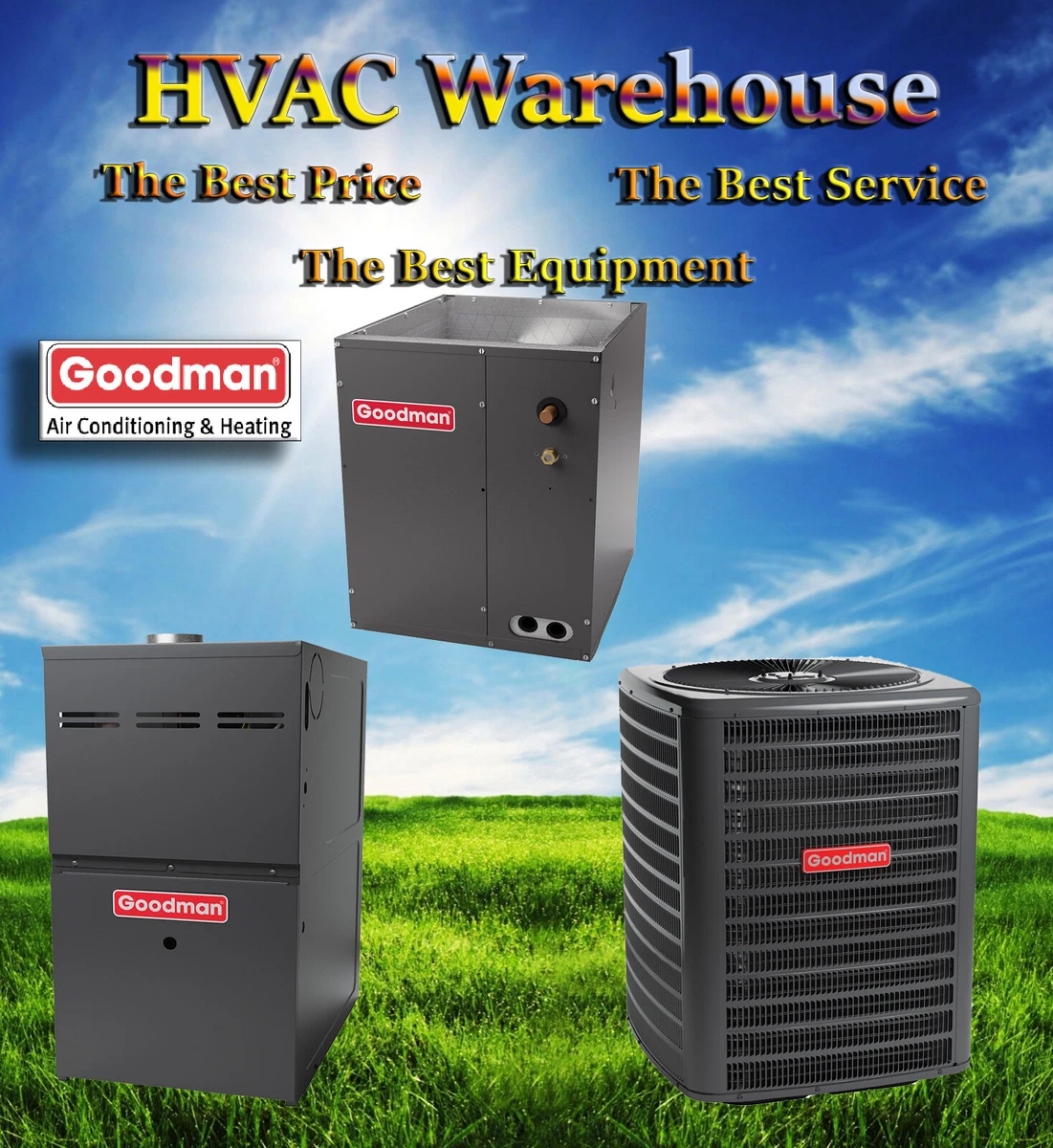 2.5 Ton Goodman 80% 60K BTU DOWNFLOW Furnace GC9S800603AN GSXH503010  CAPTA3022A | eBay