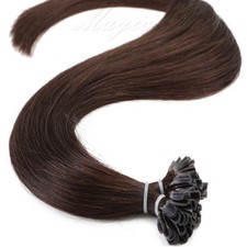 Invisible AAAA+ Pre Bonded Nail U Tip Remy Keratin Human Hair Extensions US// 22