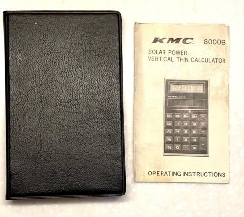 Calcolatrice KMC 8000B vintage energia solare testata funziona benissimo SPEDIZIONE GRATUITA - Foto 6 di 10
