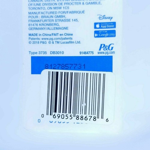 Oral-B Disney Star Wars BB8 Children's Kids Battery Electric Toothbrush - Picture 7 of 9