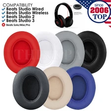 2x Ear Pad Cushion Replacement for Beats Dre Studio 2 3 Wireless / Wired 2.0/3.0