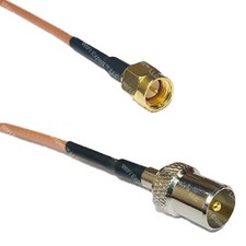 RG316 SMA MALE to DVB TV Pal Male RF Cable Rapid-SHIP LOT