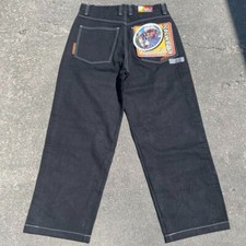Vintage Kikwear Jeans Y2K Rave Buggy Side Line Pants 90s hiphop W34 Deadstock