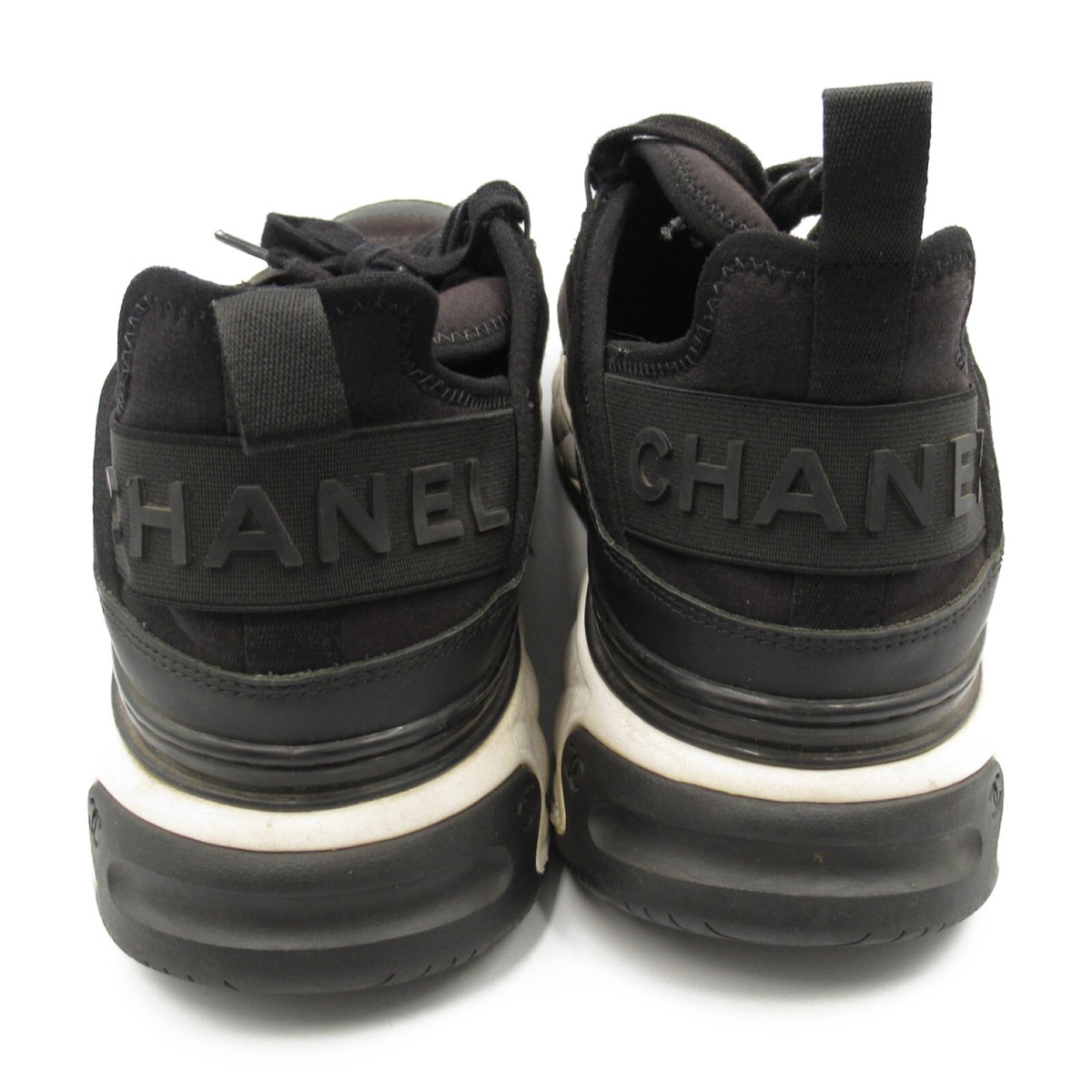 CHANEL Sneakers men's shoes G35618 Suede Black Used mens size 44 CHANEL Sneakers men's shoes G35618 Suede Black Used mens size 44