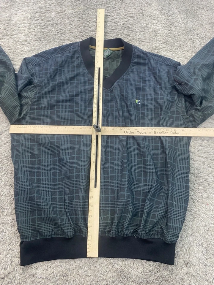 Chaqueta de Colección Catalina Para Hombres Grande Verde Pata de Gallo Pullover Golf Rompevientos Foto 4 de 4
