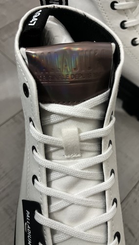 Palladium Women’s Revolt Hi TX Platform Boot, Star White, Size 8 - Picture 8 of 9