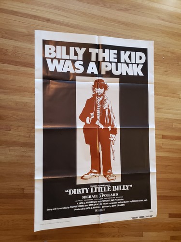 Dirty Little Billy 1972 Original One Sheet Movie Poster Michael Pollard