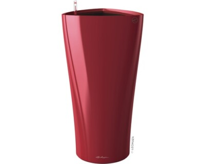 Pflanzvase Lechuza Delta Kunststoff Ø 30 cm H 56 cm rot inkl. Erdbewässerungsyst