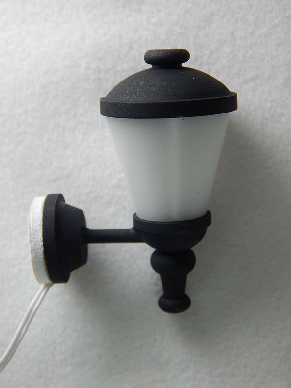Heidi Ott #YL2067 Dollhouse Miniature Light Modern Outside Wall Lamp 