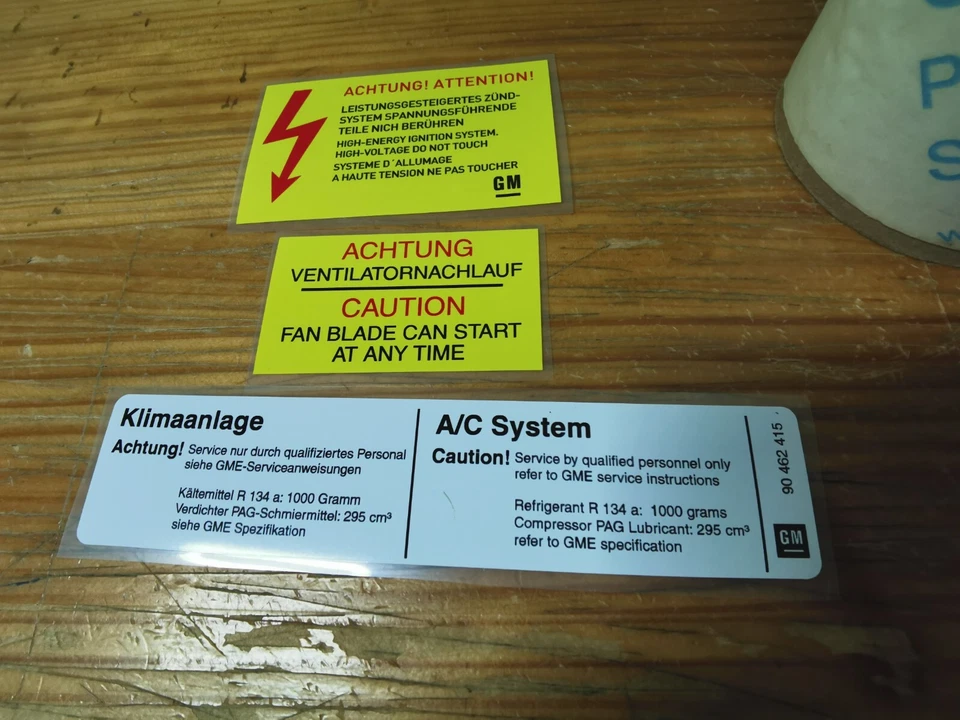 Opel Calibra restoration decal set X3 vinyl stickers stickers ステッ� - Image 3 of 4