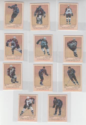 02/03 Parkhurst Retro Colorado Avalanche Minis (11 cards) Roy Sakic Blake + - Bild 1 von 2