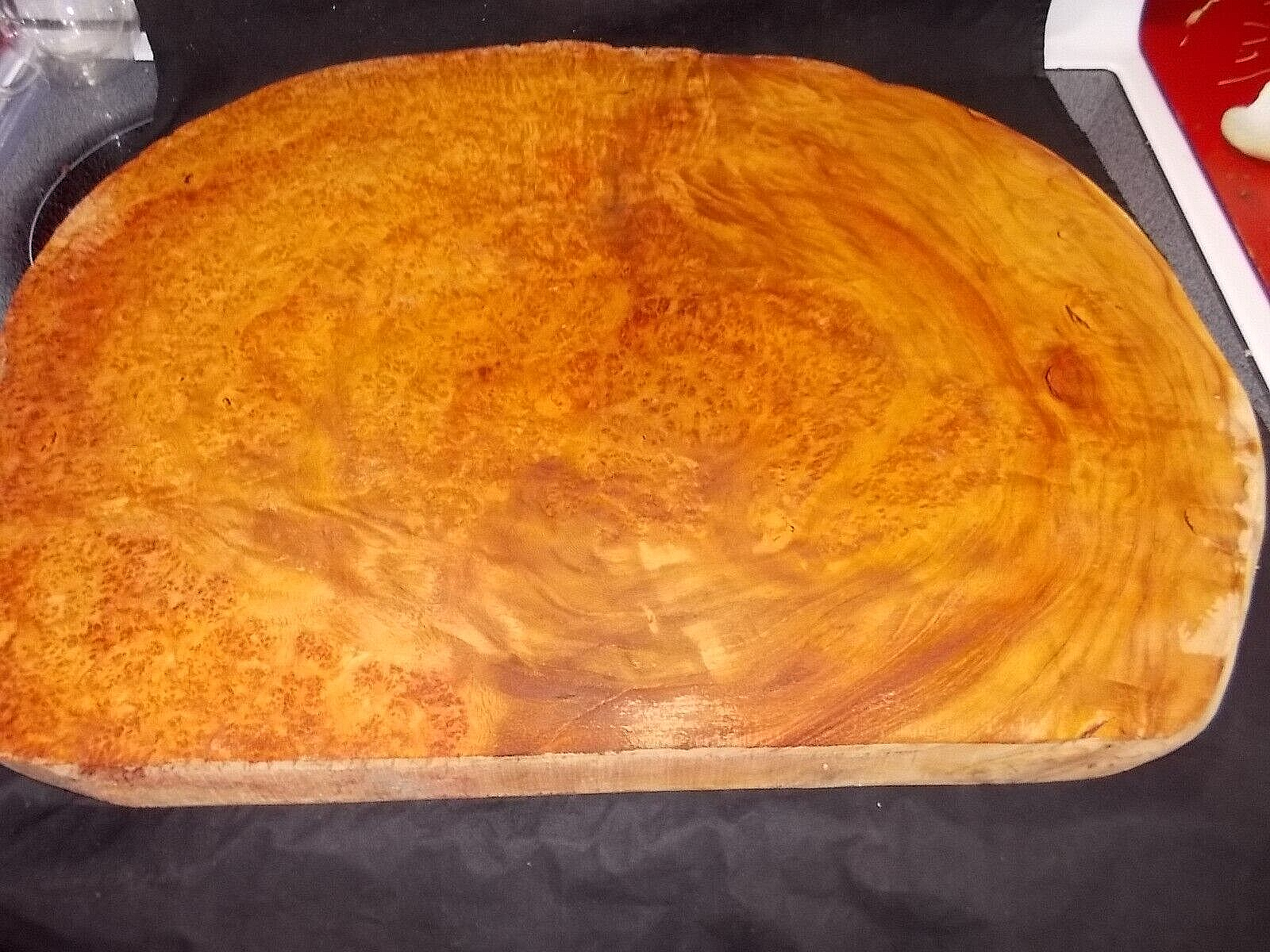 ✔️ WOODEN AMBOYNA BURL HUGE BLOCK LARGE BOX TOPS GUITAR KNIFE SCALES GUN GRIPS-1