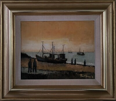 Oil painting. Poul Berg(1921-1999): Backlight  (1975)