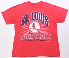 Rare Vintage TEAM HANES St. Louis Cardinals National League 1994 T Shirt 90s Red
