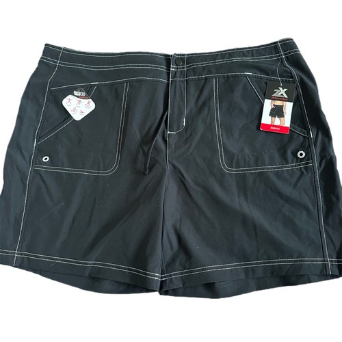 ZeroXposur Damen Paddel Boardshorts Größe XXL schwarz Taschen Reißverschluss UVP $ 50 neu mit Etikett