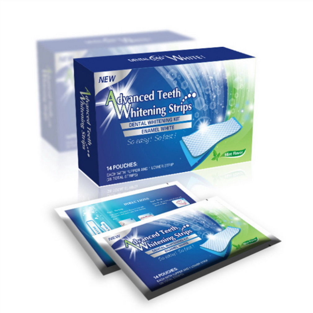 Advanced Teeth 14 Pouches/28 Bands Whitening Kit White Teeth